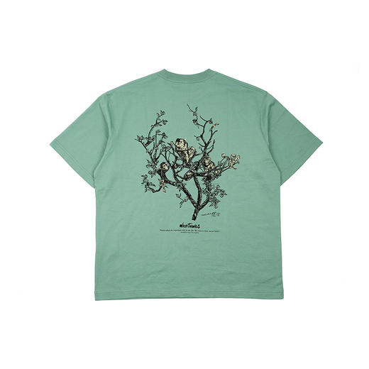 WILD THINGS Golden Monkey Graphic Tee 印花圆领短袖T恤 商品图1