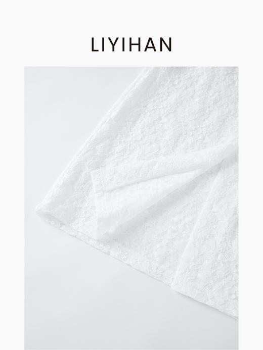 LIYIHAN花影丨25春新款蕾丝直筒中半裙内衬镂空舒适复古气质时尚 商品图3