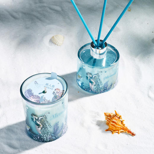 大英博物馆 海洋系列 无火香薰香氛蜡烛套装 美人鱼 商品图3