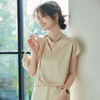 2025新款纯色百搭套头短袖修身优雅女式t恤夏季 商品缩略图0