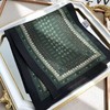 【敦煌长条丝巾】夏季小领巾气质百搭 新款油墨画平角小丝巾 时尚锁骨装饰保暖小领巾发带绑包 商品缩略图5