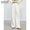 【初夏新品】熙世界白色牛仔裤宽松阔腿裤女2025春夏款高腰显瘦纯棉直筒长裤子 商品缩略图0