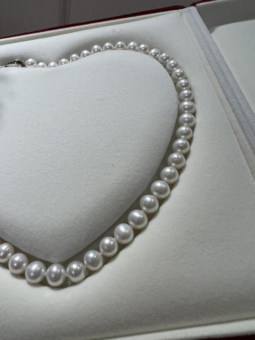 47-5 母亲节特惠 爱心礼盒装 8-9mm黄金点位 5A 淡水珍珠项链 糖果色 三色 商品图7