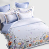 多喜爱 法式轻奢四件套-繁花雅韵(蓝）【60S】【灵动刺绣】【礼盒包装】【芬纳诺抗菌】【法式拼边工艺】【专利床单】长绒棉·如丝顺滑 商品缩略图1