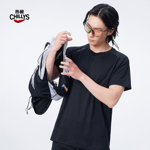 【618提前购】【保价618】HOTCHILLYS热椒男士夏季速干纯色t恤户外运动跑步透气上衣9950 商品图9