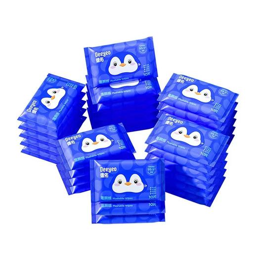 德佑企鹅湿厕纸A版10片*10包 商品图4