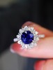2.1ct刻面蓝宝石戒指 商品缩略图0