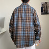 【特大码】【新款DH】大依优型大码短袖衬衫时尚翻领格子雷萨加肥加大休闲胖子宽松上衣男装潮流 商品缩略图3