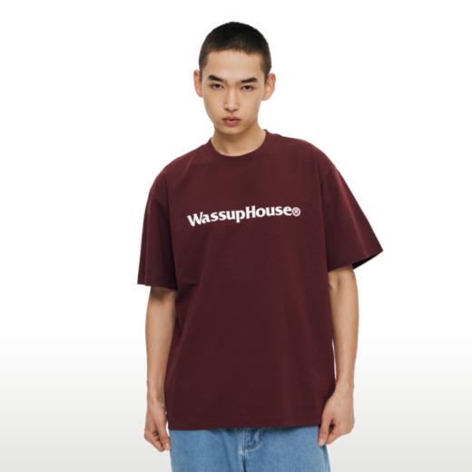 WassupHouse基础大LOGO印花短袖T恤 商品图4