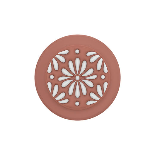 【绿洲物语】花陶·棕·MagSafe圆啪嗒 MAGSAFE磁吸手机气囊支架 Round圆啪嗒系列 棕色 植物花卉 商品图2