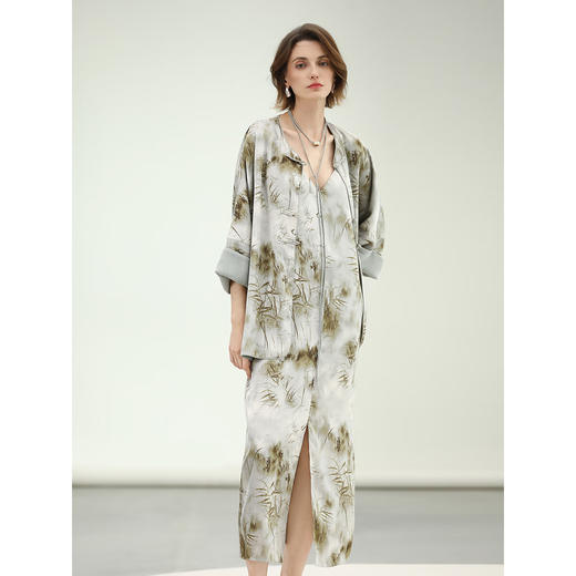 COCOBELLA[空濛烟雨]时尚年轻款新中式国风盘扣外套SC3019 商品图3