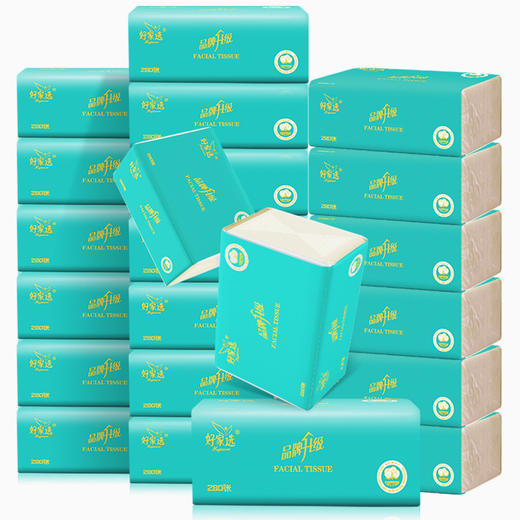 【新疆包邮】15包本色竹浆抽纸280张家用纸抽整箱餐巾纸批发卫生纸抽 商品图2