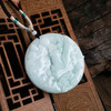 【天然正品】天然细腻无纹裂糯种春彩雕山水平安无事牌翡翠吊坠手把件58.2*57.7*11.3MM（皆取最大值）女士现售价：680特价！020425AH38 商品缩略图7