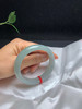 612626，56.5冰晴底正圈手镯，整条都冰冰润润的，一截颜色略深一些，干净清爽 商品缩略图5