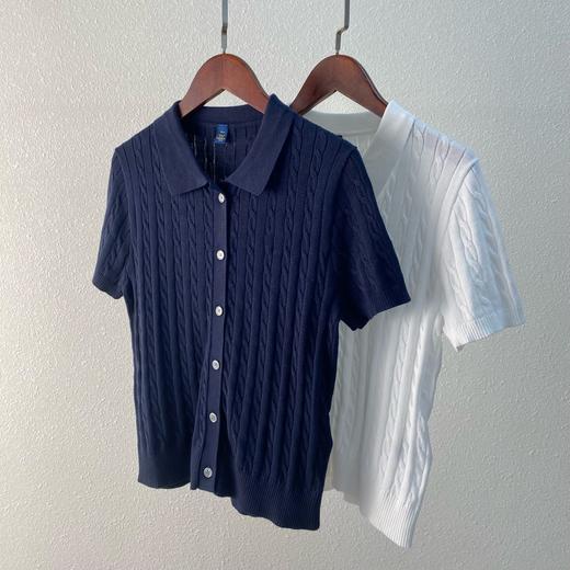 2025新款拉夫Polo翻领短袖小麻花针织衫! 商品图1