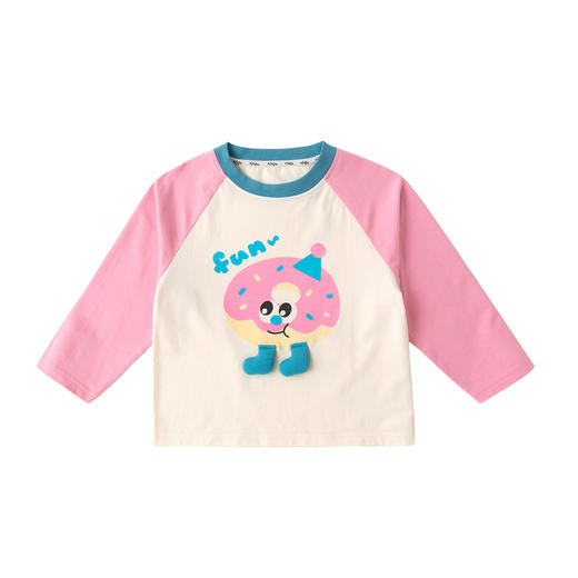 【吃货家族】嘟嘟家儿童长袖T恤春装宝宝上衣春季女童打底衫童装 商品图4