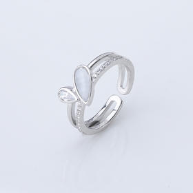 【宏艺珠宝】​晶贝灵耀·银s925戒指