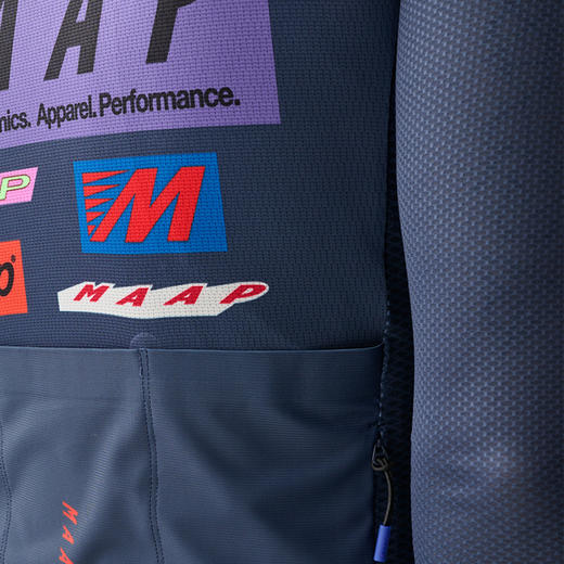 MAAP 男士 Drome Pro Air LS Jersey 3.0 竞赛蓝 长袖骑行服 商品图3
