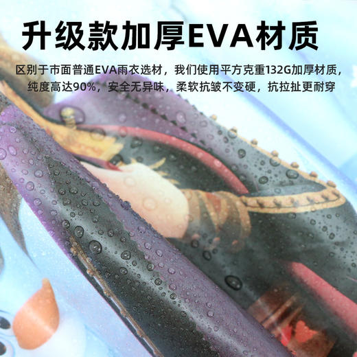 【送收纳袋】新款儿童雨衣，隐藏书包位，挡雨不遮视线，行走更安全，男女全身防水又防风。幼儿园到中学皆宜，时尚又美观。 商品图3