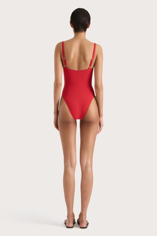 Faithfull The Brand - Dinard One Piece - Red - 女装 - 连体泳衣 - 红色 商品图5