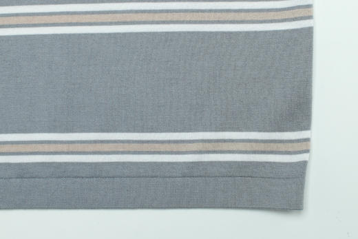 Marco Azzali 横条纹短袖针织衫 KK58295F1 商品图3