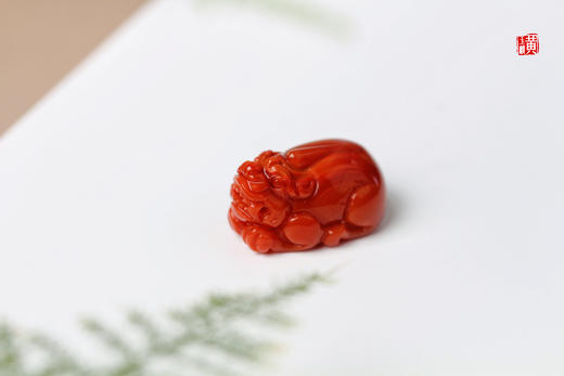 南红招财貔貅吊坠，配精美挂绳 商品图0