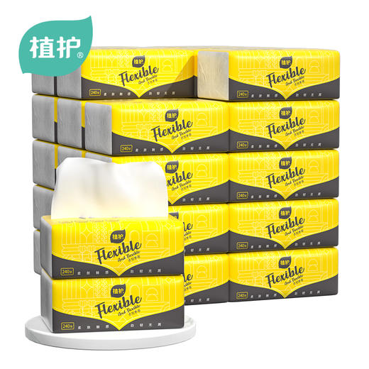 植护阳光心情柔韧纸面巾6包2提 商品图0