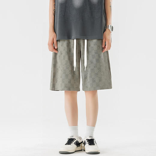 【DSL】大依优型大码短裤五分裤大号裤子弹力透气加肥加大夏季松紧腰宽松运动沙滩裤 商品图4