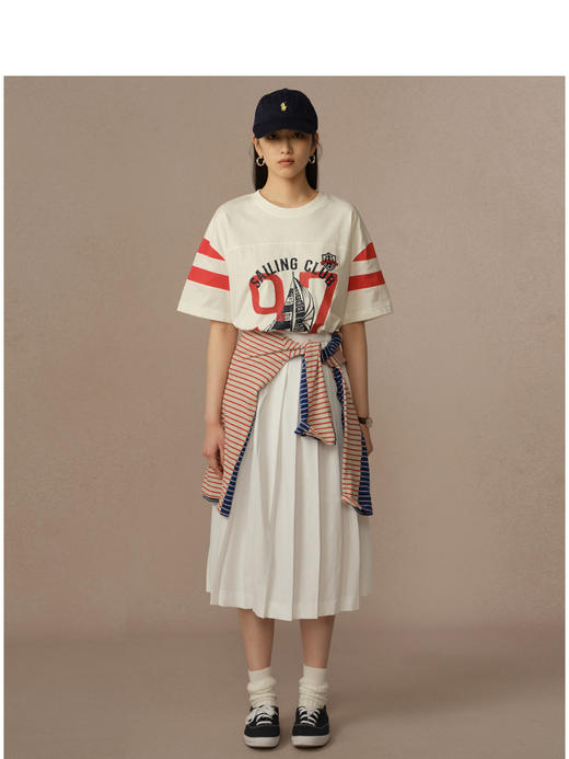 Teenie Weenie小熊字母T恤女夏季女t恤TTRW256538N 商品图3