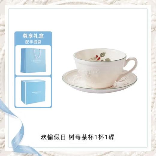 【团购】WEDGWOOD威基伍德欢愉假日树莓杯碟+随身包茶罐礼盒 商品图0