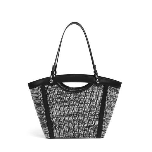 雀说 沙滩子母包草编菜篮子单肩女包编织托特包W2285 商品图3