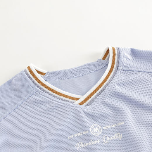 【弹力速干T】马克珍妮男童足球运动短袖T恤上衣夏装新款550603 商品图3