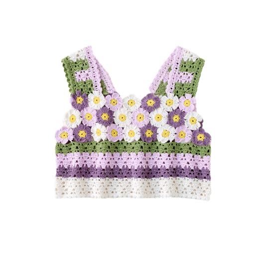 苏苏姐家春风十里手工diy编织钩针背心毛线团自制衣服材料包 商品图4