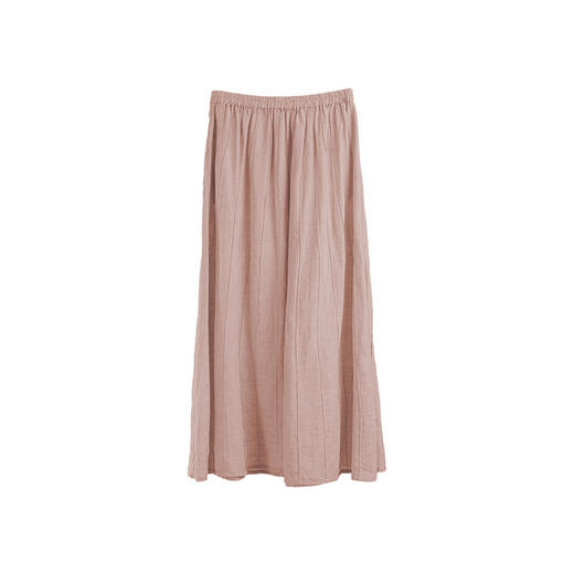 绽放302朵/【宋瓷系列】夏季亚麻立体感百搭显瘦复古文艺半身长裙 商品图4