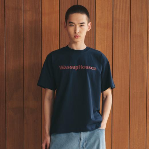 WassupHouse基础大LOGO印花短袖T恤 商品图2