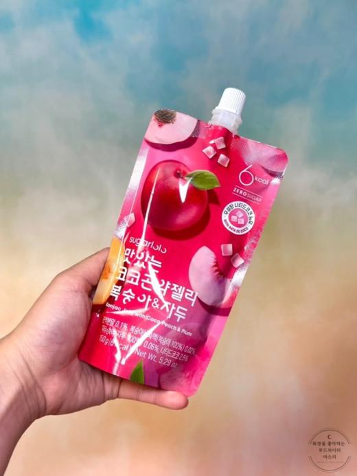 슈가로로 코코 곤약젤리 복숭아&자두150g 商品图0