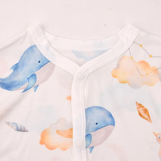 棉果果夏季男童女童睡袍家居防蚊5A抗菌莫代尔睡袋M205570400066 商品图1