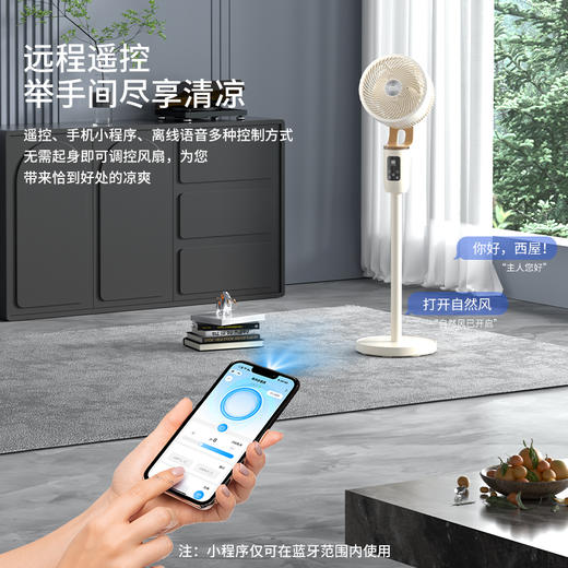 【是风扇也是驱蚊神器】西屋空气循环扇 喷射循环技术 超声驱蚊 10m广角远距送风 4种模式 12档风速可调  智能离线语音 柔声底噪 12小时定时 商品图5