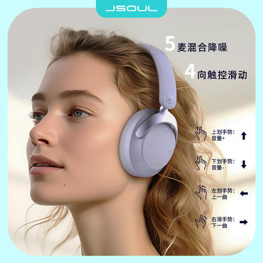 Jsoul头戴式混合降噪耳机 商品图1