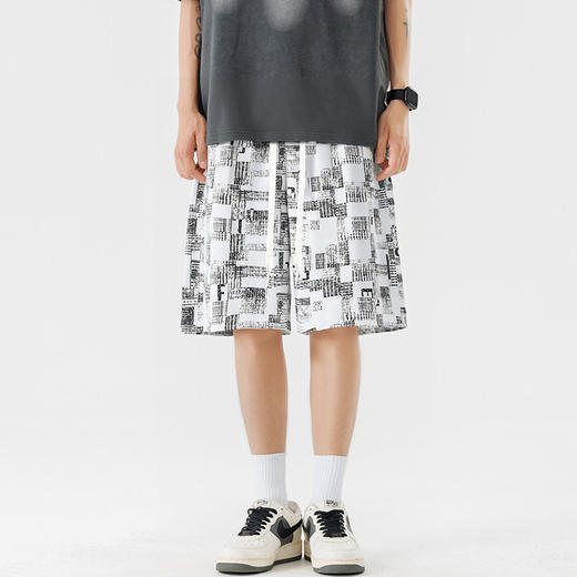 【DSL】大依优型大码短裤五分裤大号裤子弹力透气加肥加大夏季松紧腰宽松运动沙滩裤 商品图3