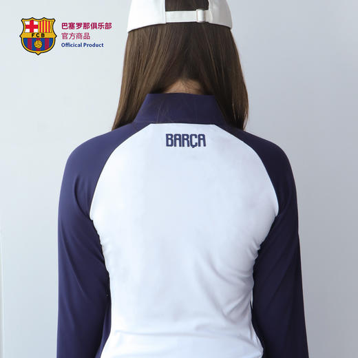 【官方正版】巴塞罗那俱乐部丨巴萨女款长袖足球训练服健身速干 商品图1