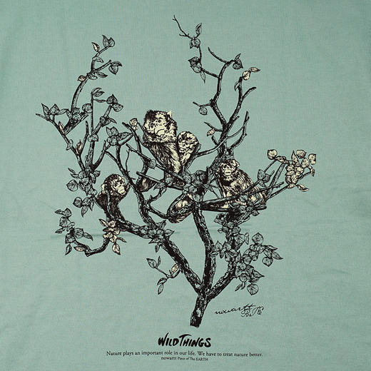 WILD THINGS Golden Monkey Graphic Tee 印花圆领短袖T恤 商品图2