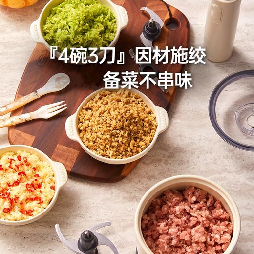 BRUNO博鲁诺小陶器佐料机绞肉机小型陶瓷家用多功能料理碎肉辅食蒜泥搅拌佐料机豪华款（象牙白） 商品图1