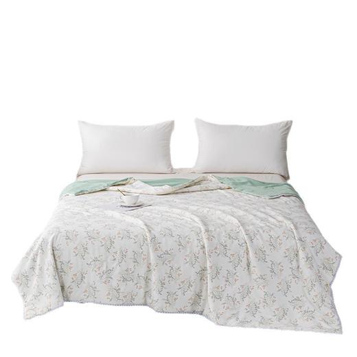 多喜爱 水洗针织棉花夏薄被 紫色呢喃/叶莹浅咖 商品图2