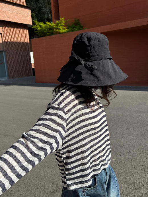 经典复活款防晒帽，大帽檐防晒没话说，有配帽绳！不退不换～ 商品图4