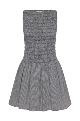 Faithfull The Brand - Noa Mini Dress - Gingham - Black - 女装 - 连身裙 - 黑色格子