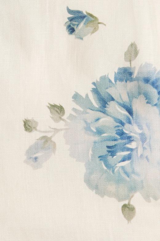 Faithfull The Brand - Dalia Midi Dress - Cecile Floral - Pale Blue - 女装 - 连身裙 - 淡蓝色 商品图6