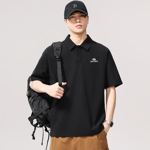 【DQ】大依优型大码男装短袖polo衫休闲潮牌宽松加大码百搭翻领半袖夏季新品上衣男士 商品图5