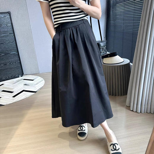 直发【15326】抗皱超态棉法式伞裙氧气小白裙小黑裙 商品图5