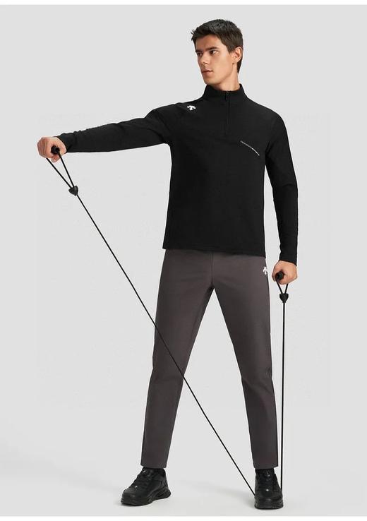 D桑特综训运动健身男士小立领长袖针织衫卫衣 商品图1